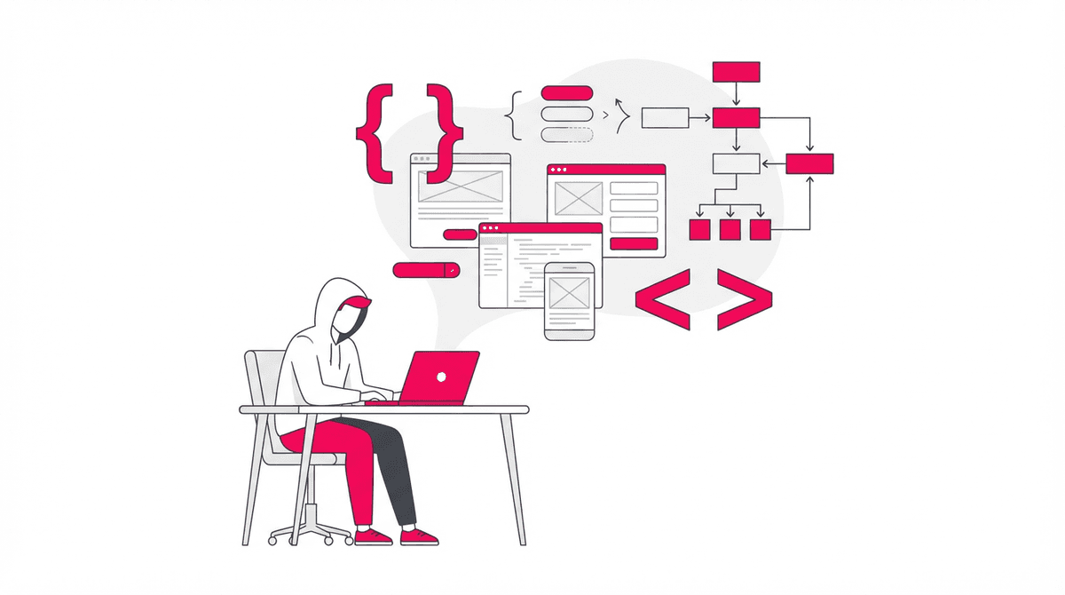Software development illustration