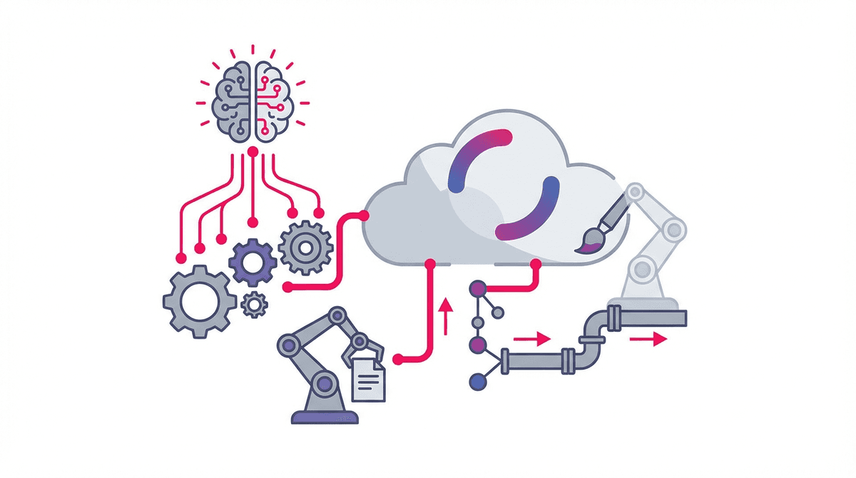 AI and automation illustration